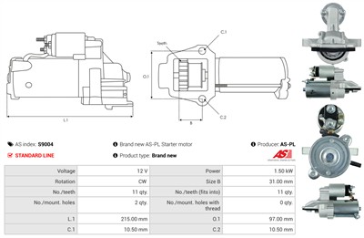 AS-PL S9004 EAN: 5901259423778.