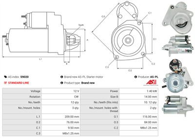 AS-PL S9020 EAN: 5901259423976.