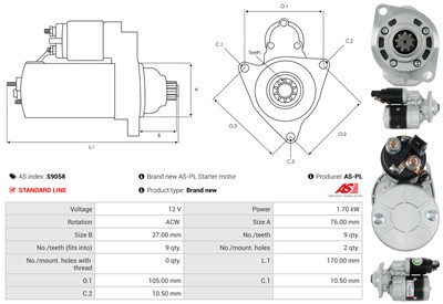 AS-PL S9058 EAN: 5901259437829.