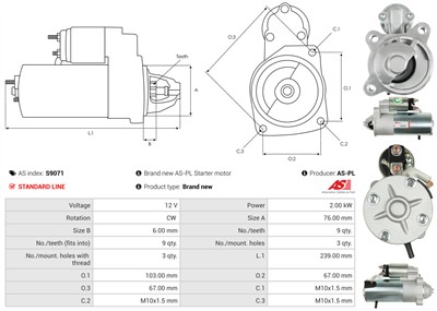 AS-PL S9071 EAN: 5901259443189.