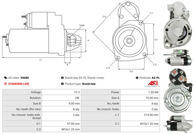 AS-PL S9080 EAN: 5901259468267.