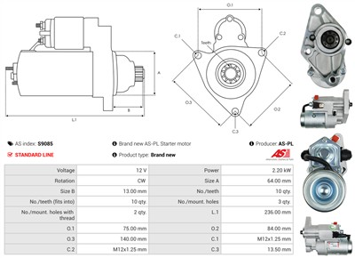 AS-PL S9085 EAN: 5901259469554.