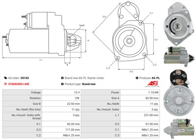 AS-PL S9103 EAN: 5901259477245.