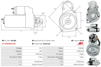 AS-PL S9148S EAN: 5902129106180.