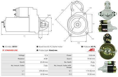 AS-PL S9151 EAN: 5901259495188.