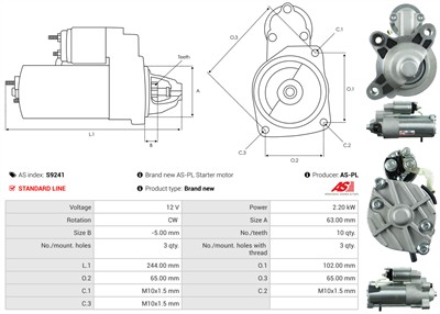 AS-PL S9241 EAN: 5902129015482.