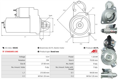 AS-PL S9245 EAN: 5902129022206.