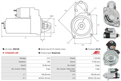 AS-PL S9314S EAN: 5902129061656.