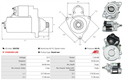 AS-PL S9370S EAN: 5902129110651.