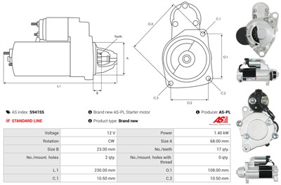 AS-PL S9415S EAN: 5902129132844.