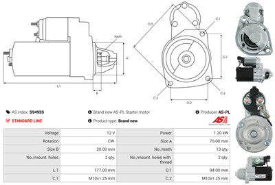 AS-PL S9495S EAN: 5902129177968.