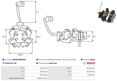 AS-PL SBH0042(BOSCH) EAN: 5901259491418.