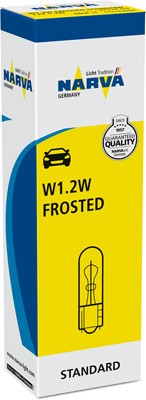NARVA 170323000 Číslo výrobce: W1,2W Frosted. EAN: 4013790975508.