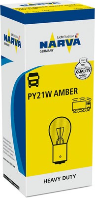 NARVA 176493000 Číslo výrobce: PY21W. EAN: 4013790161505.
