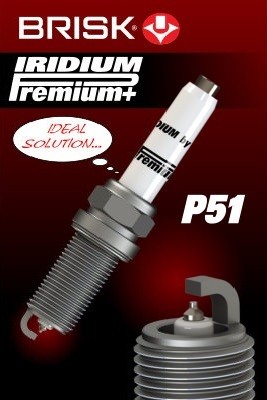 BRISK 2160 Číslo výrobce: P51 Iridium Premium+.