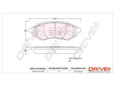 Dr!ve+ DP1010.10.0051 Číslo výrobce: DBP0051. EAN: 5907714158773.