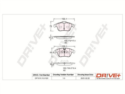 Dr!ve+ DP1010.10.0120 Číslo výrobce: DBP0120. EAN: 5907714159237.