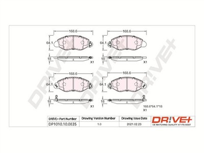 Dr!ve+ DP1010.10.0835 Číslo výrobce: DBP0835. EAN: 5907714160981.