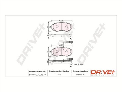 Dr!ve+ DP1010.10.0873 Číslo výrobce: DBP0873. EAN: 5907714161322.