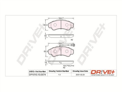 Dr!ve+ DP1010.10.0874 Číslo výrobce: DBP0874. EAN: 5907714161339.