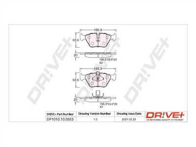 Dr!ve+ DP1010.10.0883 Číslo výrobce: DBP0883. EAN: 5907714161421.