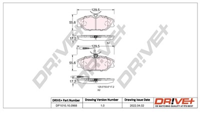 Dr!ve+ DP1010.10.0968 Číslo výrobce: DBP0968. EAN: 5907714162046.
