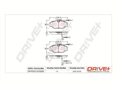 Dr!ve+ DP1010.10.0980 Číslo výrobce: DBP0980. EAN: 5907714162114.