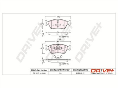 Dr!ve+ DP1010.10.1039 Číslo výrobce: DBP1039. EAN: 5907714162251.