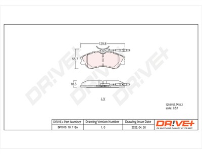 Dr!ve+ DP1010.10.1126 Číslo výrobce: DBP1126. EAN: 5907714150579.