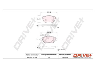 Dr!ve+ DP1010.10.1230 Číslo výrobce: DBP1230. EAN: 7640250074548.