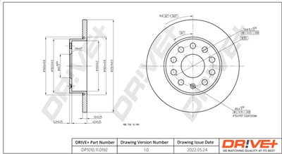 Dr!ve+ DP1010.11.0192 Číslo výrobce: DBD0192. EAN: 609843812445.