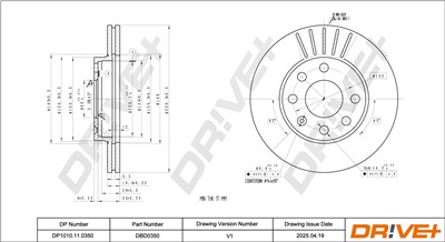 Dr!ve+ DP1010.11.0350 Číslo výrobce: DBD0350. EAN: 609843814029.