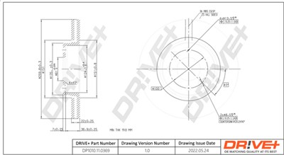Dr!ve+ DP1010.11.0369 Číslo výrobce: DBD0369. EAN: 609843814210.