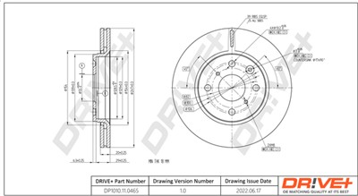 Dr!ve+ DP1010.11.0465 Číslo výrobce: DBD0465. EAN: 609843815170.