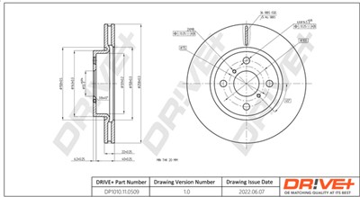 Dr!ve+ DP1010.11.0509 Číslo výrobce: DBD0509. EAN: 609843815613.