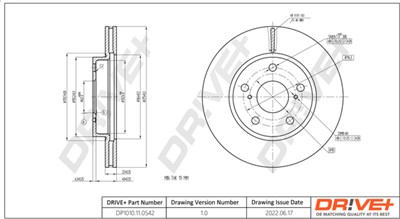 Dr!ve+ DP1010.11.0542 Číslo výrobce: DBD0542. EAN: 609843815941.