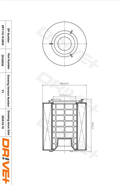 Dr!ve+ DP1110.10.0034 Číslo výrobce: DFA0034. EAN: 5907714165047.