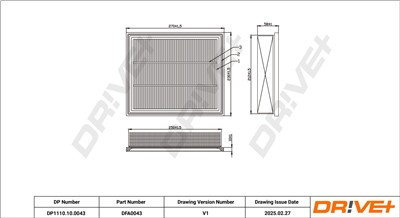 Dr!ve+ DP1110.10.0043 Číslo výrobce: DFA0043. EAN: 5907714165917.