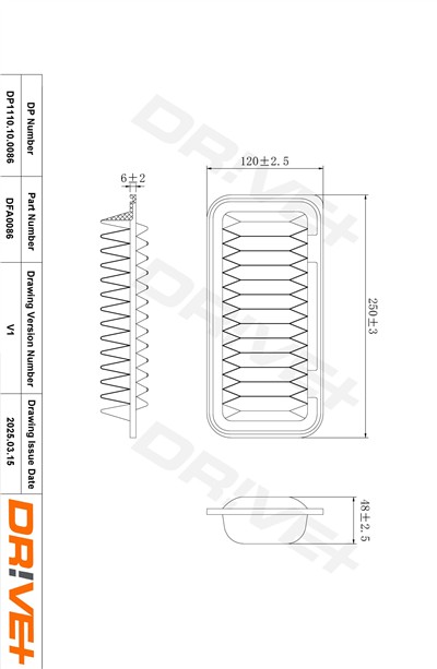 Dr!ve+ DP1110.10.0086 Číslo výrobce: DFA0086. EAN: 5907714165450.