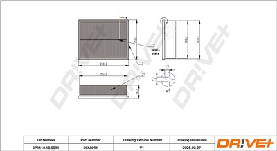 Dr!ve+ DP1110.10.0091 Číslo výrobce: DFA0091. EAN: 5907714165696.