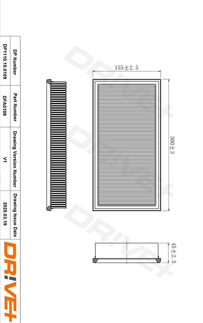 Dr!ve+ DP1110.10.0109 Číslo výrobce: DFA0109. EAN: 5907714165115.