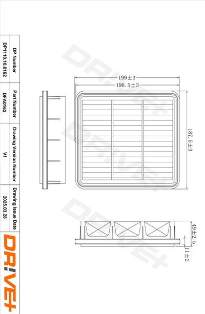 Dr!ve+ DP1110.10.0162 Číslo výrobce: DFA0162. EAN: 5907714165030.