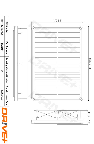 Dr!ve+ DP1110.10.0196 Číslo výrobce: DFA0196. EAN: 5907714151705.