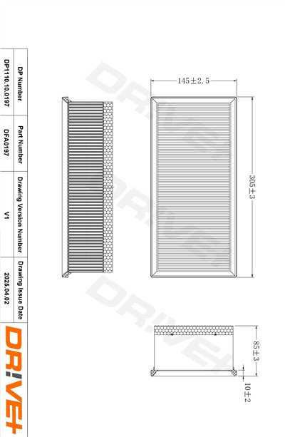 Dr!ve+ DP1110.10.0197 Číslo výrobce: DFA0197. EAN: 5907714151712.
