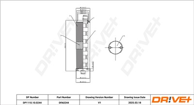 Dr!ve+ DP1110.10.0244 Číslo výrobce: DFA0244. EAN: 5907714169755.
