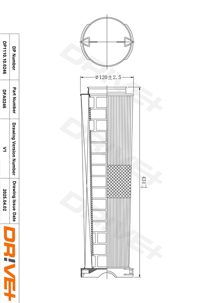 Dr!ve+ DP1110.10.0246 Číslo výrobce: DFA0246. EAN: 5907714169779.