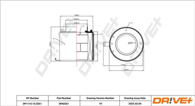 Dr!ve+ DP1110.10.0261 Číslo výrobce: DFA0261. EAN: 5907714169922.