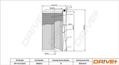 Dr!ve+ DP1110.10.0272 Číslo výrobce: DFA0272. EAN: 5907714170034.