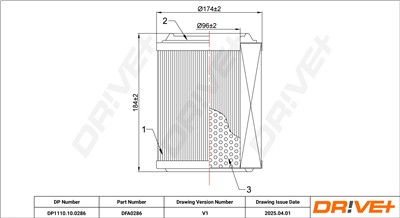 Dr!ve+ DP1110.10.0286 Číslo výrobce: DFA0286. EAN: 5907714170171.