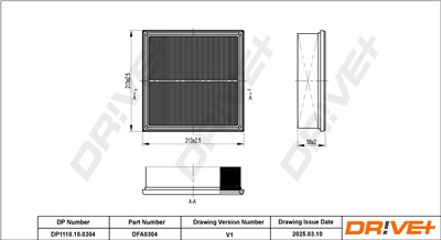 Dr!ve+ DP1110.10.0304 Číslo výrobce: DFA0304. EAN: 5907714170355.